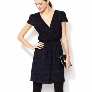 Milly Emilia Wrap Shimmer Dress